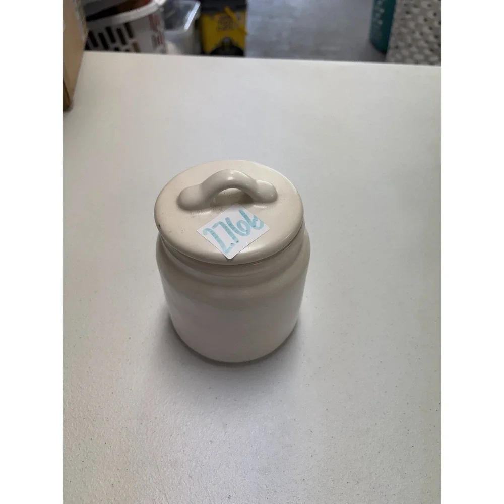 Rae Dunn KEEP Canister Small Matte White Farmhouse Storage Jar NEW